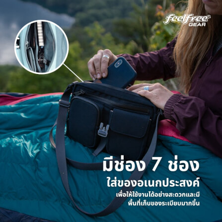 กระเป๋าสะพายกันน้ำ พรีเมี่ยม FEELFREE BLUE RIDGE PLAYMATE สี RIVER_4